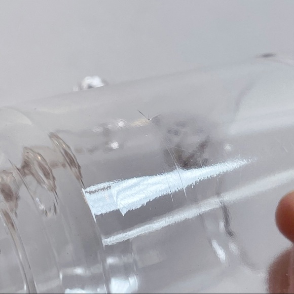 Vintage Scalloped Edge Clear Glass Mini Pitcher - Picture 14 of 16